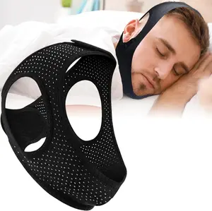Chin Strap for Sleeping and CPAP Users, Comfortable Jaw Support to Keep Mouth Closed Positioning Nasal Breathing