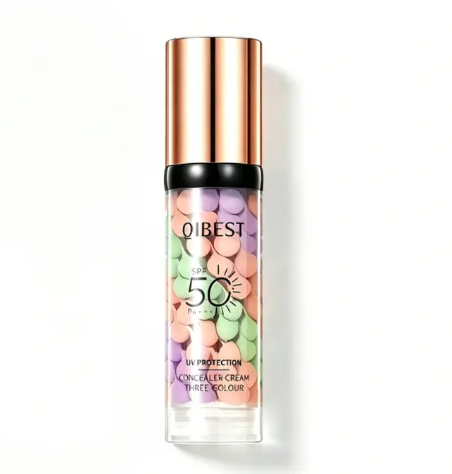 3-in-1 Color Correcting Face Primer & Serum with SPF 50 PA+++, Oil-Free Cosmetic for Hydrating, Oil Control, Refreshing Matte Finish, Sun Protection & Even Out Skin Tone & Texture (Ideal for Makeup Routine)
