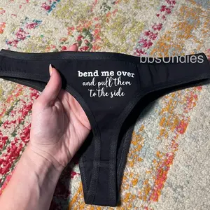 Valentine’s Day Fun custom thongs! Perfect for date night, anniversaries, birthdays or holidays! Womenswear Panties Sexy Underwear Cotton Lady
