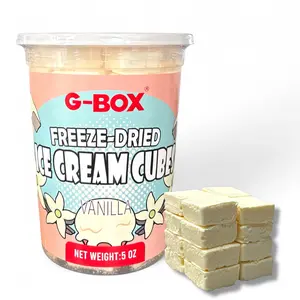 G-Box Freeze Dried Ice Cream Cubes in Air-tight Sealed Container | Vanilla | Chocolate | Snack Dessert