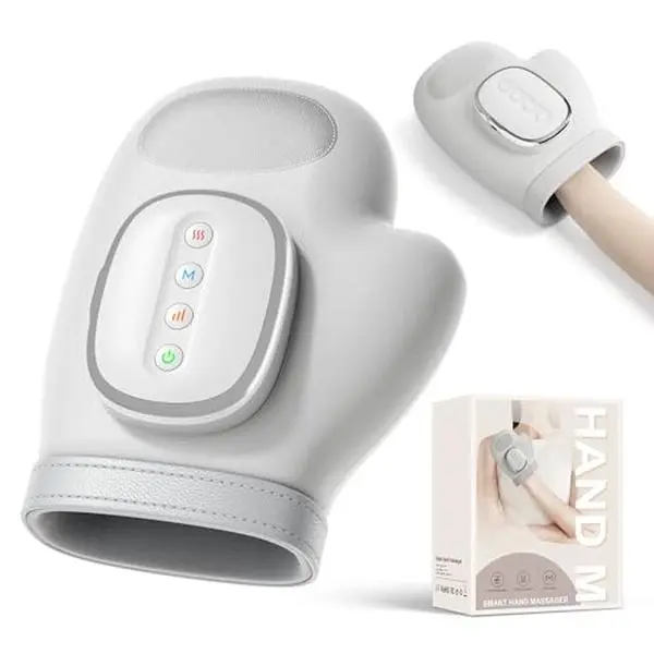 Hand Massager with Heat & Compression -Ultimate Relief for Hands, Wrists & Fingers, Arthritis &Wrist Carpal Tunnel Muscles Pressure PointTherapy,ldeal Gifts for Women/Men， therapeutic massaging glove