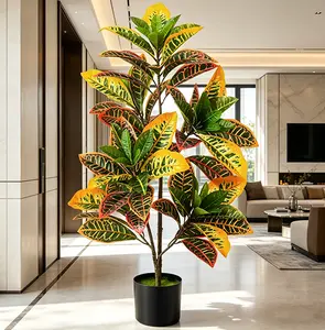 35-inch artificial tin tree potted plants, ideal for home and garden decoration. Anti-ultraviolet, low maintenance, suitable for outdoor use. Plastic moss with natural appearance and decorative effect.