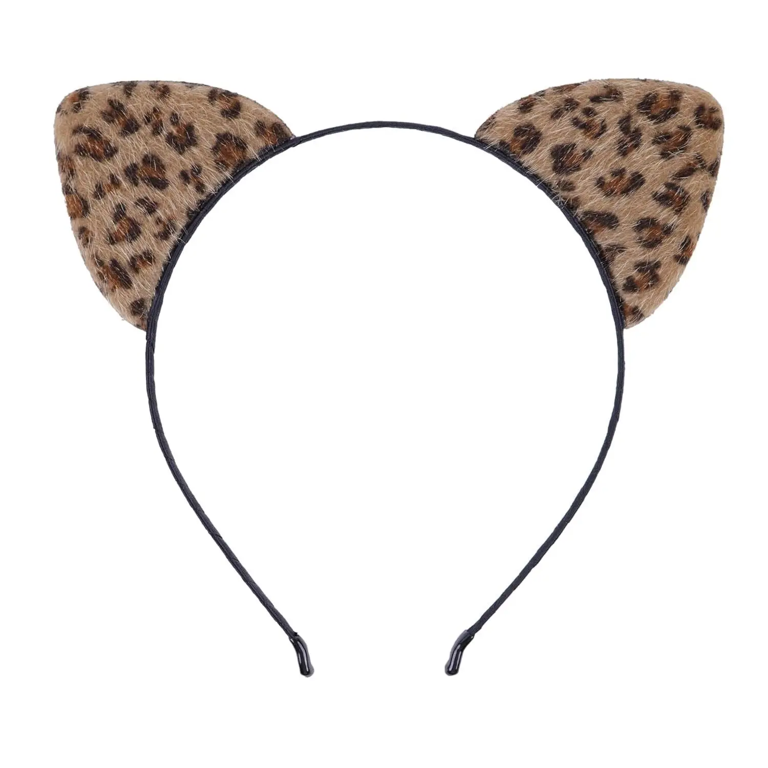 Leopard Ears Cat Ears Headband Cheetah Ears Headband(Brown, One Size)
