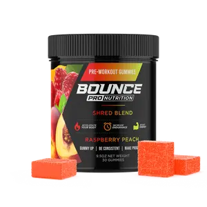 Pre-Workout Gummies - Raspberry Peach - Shred Blend