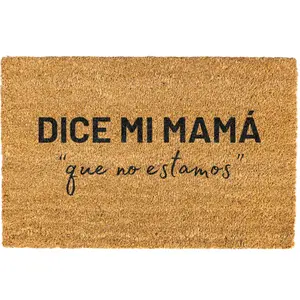 Dice mi Mama que no estamos doormat, Welcome Mat, Funny Door mat, Spanish