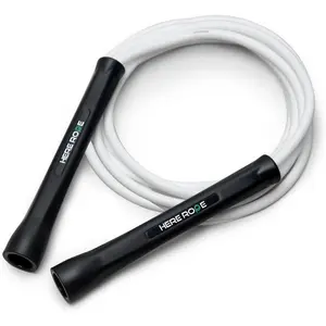 Hererope 6MM PVC Jump Rope for Men & Women Fitness, Speed, Tricks, Cardio , Boxing Jump Rope with Unbreakable Handles and Non-Kinking Skipping Rope, Adjustable Jumprope for Indoor Outdoor