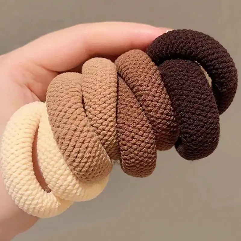 10pcs-Mix-Color-High-Elasticity-Thickened-Versatile-Simple-Scrunchies-Hair-Friendly-Random-Color-Hair Ties Hair Accessories
