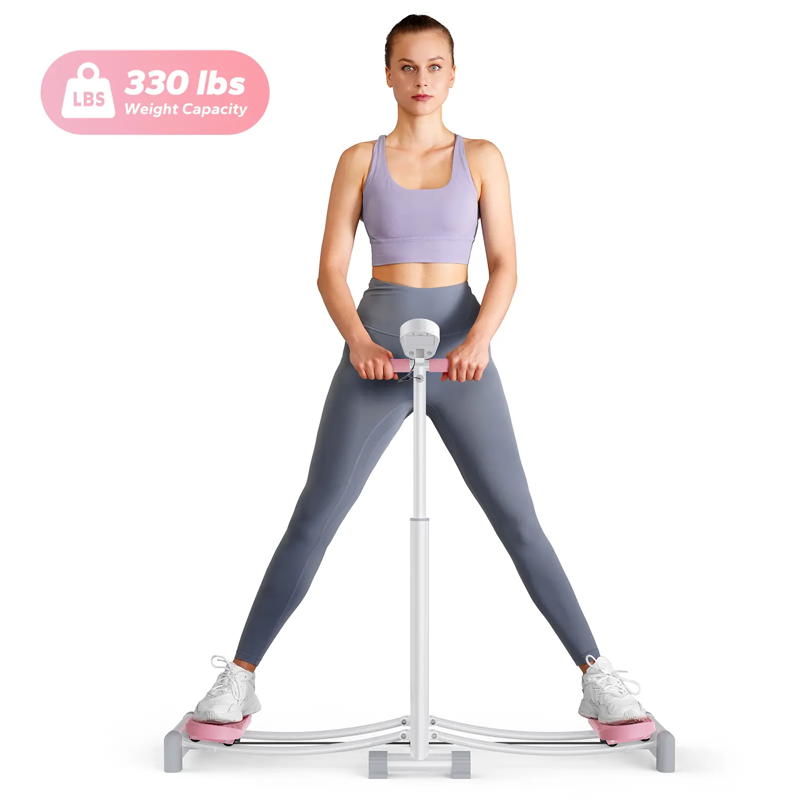 MERACH 2-in-1 Ski Trainer Machine, Leg Exercise Machine, Low-Impact Plyometric Training, Indoor Cardio Workout Equipment for Home Gym, OutdoorFun Vertical Stepper Smart Folding Treadmill, Thigh Trainer Summervibes