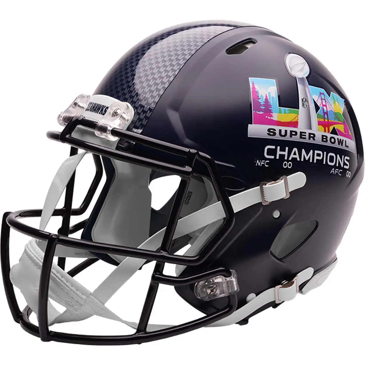Seattle Seahawks Super Bowl LX Champions Riddell Speed Authentic Helmet