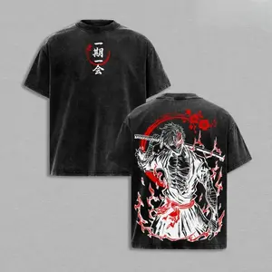 chigo Kurosaki T-Shirt, Bleach Anime Oversized Tee, Vintage Washed Graphic Shirt, Shinigami Bankai Streetwear, Heavy Cotton Casual Unisex Outfit, Japanese Manga Top, Gift for Fan Bleach anime merchandise