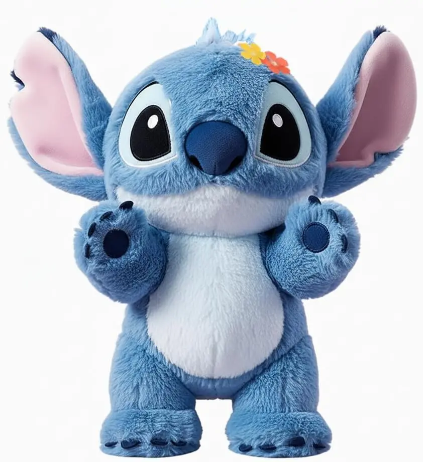 MINISO Disney Poseable Stitch Moveable Stuffed Animal - Cute Stuffies, Soft Cuddly Gift, Stuffed Animal Collectibles, Perfect for Easter, Birthday Gifting (Toys & Hobbies, Classic & Novelty, Stress Relief Toys)