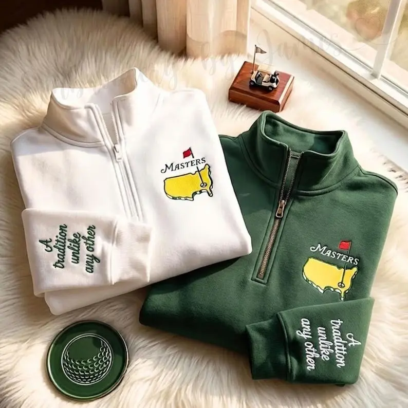 Golf Tournament Embroidered Quarter Zip Sweatshirt – Golf Tradition Apparel