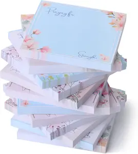 Mr. Pen- Floral Sticky Notes, 3'X3', 12 Pads, Aesthetic Colorful Sticky Notes in Bulk, Stocky Notes for Bible Journaling