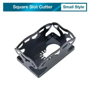 SnapFixMate 2 Packs Square Slot Cutter Compatible for Dewalt 20V & Milwukee M18 Oscillating Multi-Tool to Cut-in Single Gang Wall Boxes,Outlet Cutter for Drywall,Carving Tool,Milwaukee for old work box, Small Style