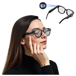 AI Glasses for Women,with 2MP Camera Anti-Shake, Hands-free Video Recording Multifunctional Smart Glasses , Support AI Real Time Translation, Voice Assistant, Bluetooth Calling, Music Control,290Mah Battery, 39G Lightweight, 2 Lenses  Total