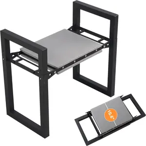 Kneeler and Seat Heavy Duty 500lbs, Gardening Stools with 10.5" Widen Kneeling Pad for Seniors Gardeners, 2 in 1 Garden Bench for Kneeling and Sitting