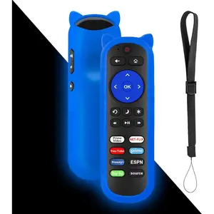 Remote for Roku TV Remote, for TCL/Onn/Insignia/Hisense/Element/Sharp/Haier/Hitachi/LG/Sanyo/JVC/Magnavox/RCA/Philips/Westinghouse Roku TV, for Roku Built-in TV 24"-85" wr Anti-Lost Remote Cover