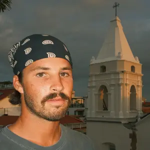 Bight Onyx Black Block Printed Bandana—100% Organic Cotton