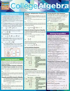 College Algebra QuickStudy Laminated Reference Guide (QuickStudy Academic)