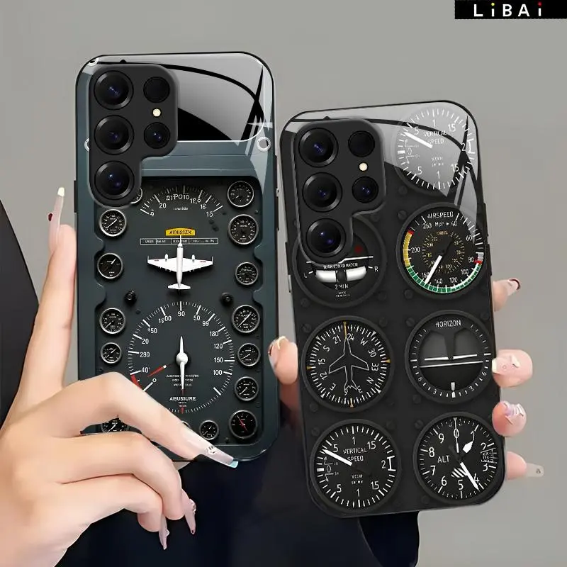 Suitable for Galaxy S25 Ultra S24 S23 S22 S21 S20 S10 NOTTE9 NOTE20 A71 A54 A53 A52 A51 A16 A15 A14 A03S Ultra Plus New high-end glass mobile phone case New business simple mobile phone case Affordable price Anti-drop and anti-fingerprint-888