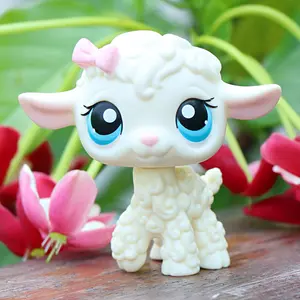 Rare Old Original Lamb #186 Action Figure Toy Stand for Kids Adorable Collectible Pet Shop Animal Christmas Birthday Gift Tiny Cute Room Decor Viral Holiday Present Festive
