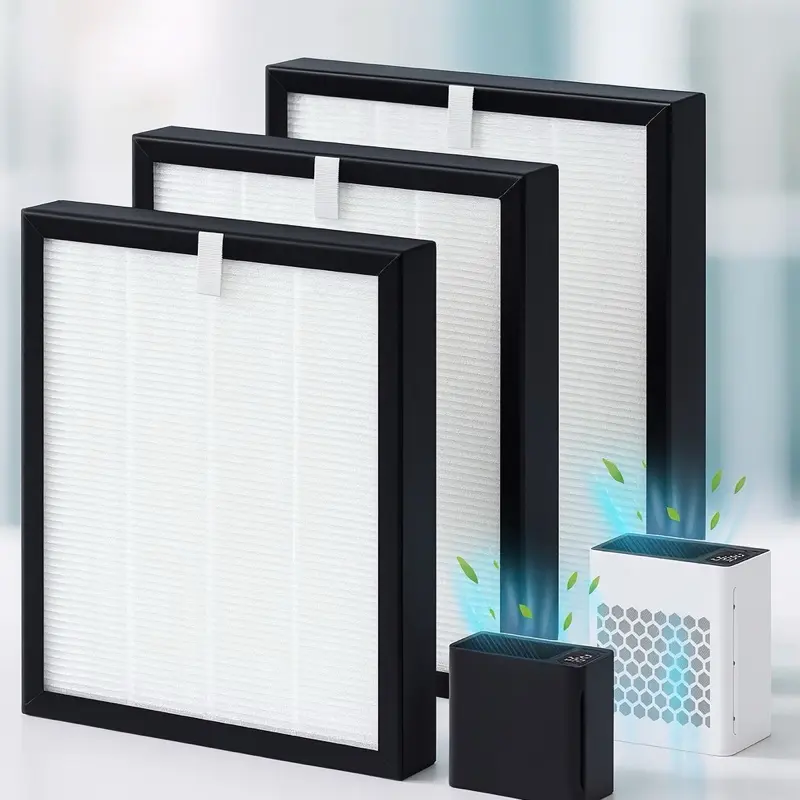TZ-K2 Replacement Fil-ter Compatible with ToLife TZ-K2 Air Puri-fier, 3-in-1 HEPA High-Efficiency Activated Carbon TZ-K2-A Fil-ter for Home Large Room, Odor Elimination & Air Clean-ing, 3 Pack