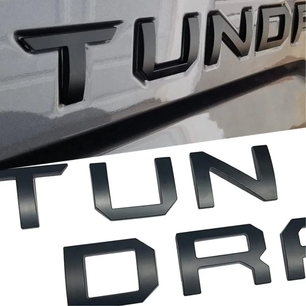 For Toyota Tundra 2007-2021 Chrome 3D Letter Emblems, Premium Raised Tailgate Badge Kit, Truck Styling Upgrade