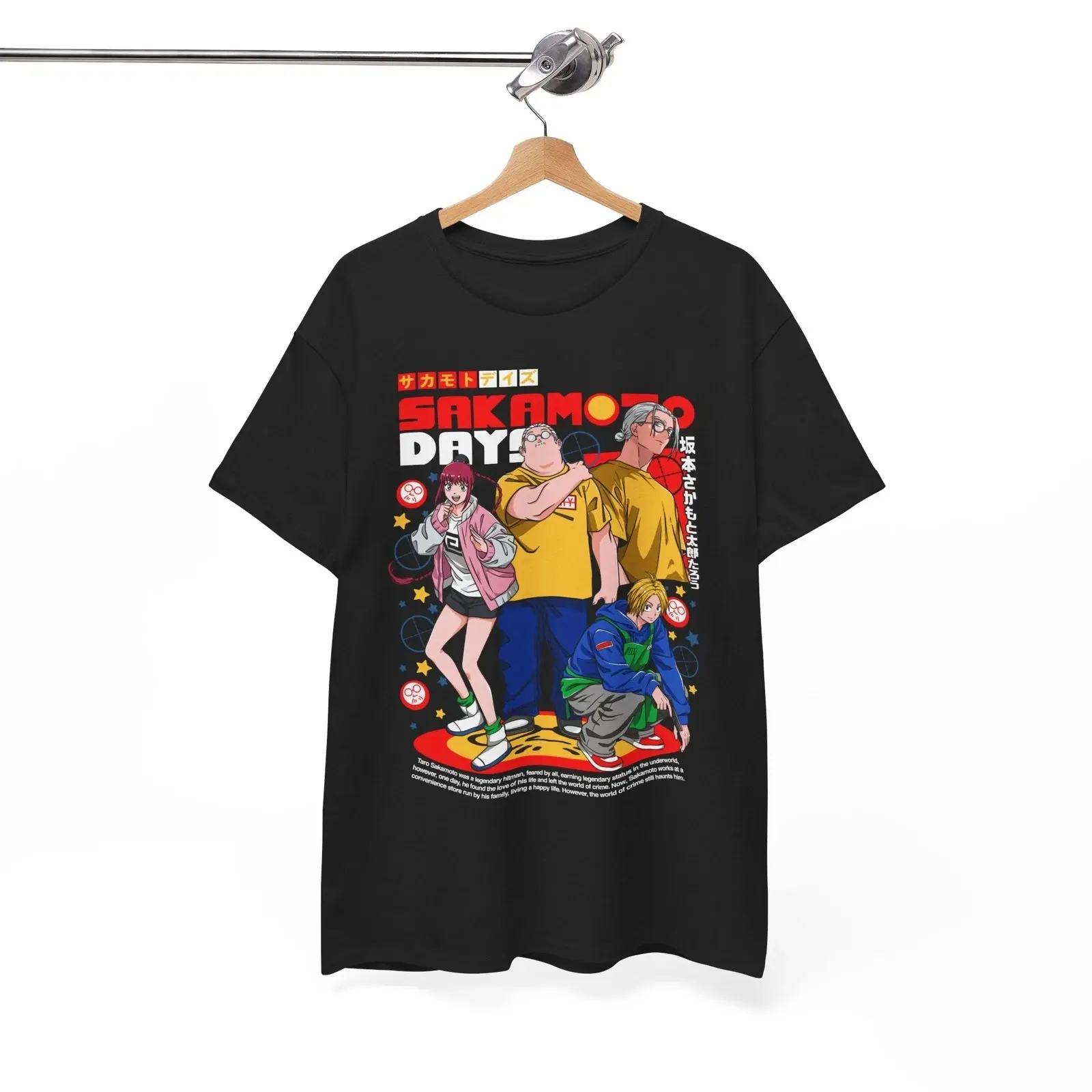 Taro Shirt Sakamoto Days Anime Unisex Tee T-Shirt All Size Shin Asakura Nagumo