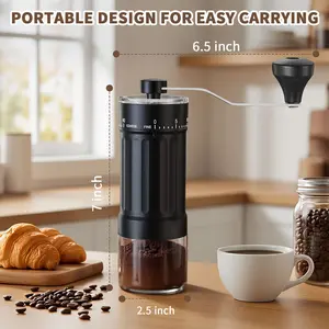 Upgrade Your Brew ️ | Stainless Steel Manual Coffee Grinder for Home & Travel. Perfect for Espresso, Pour-over & French Press. ️ #CoffeeTok #HomeCafe #CampingGear