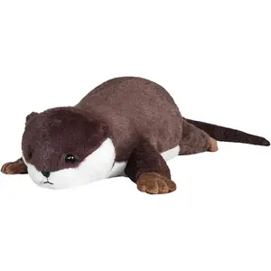 Weighted Otter Plush Hugging Pillow - 4.1 lbs, 18 in Cuddly Doll Gift, Cute Stuffies Soft Stuffed Animal for Kids Home Supplies