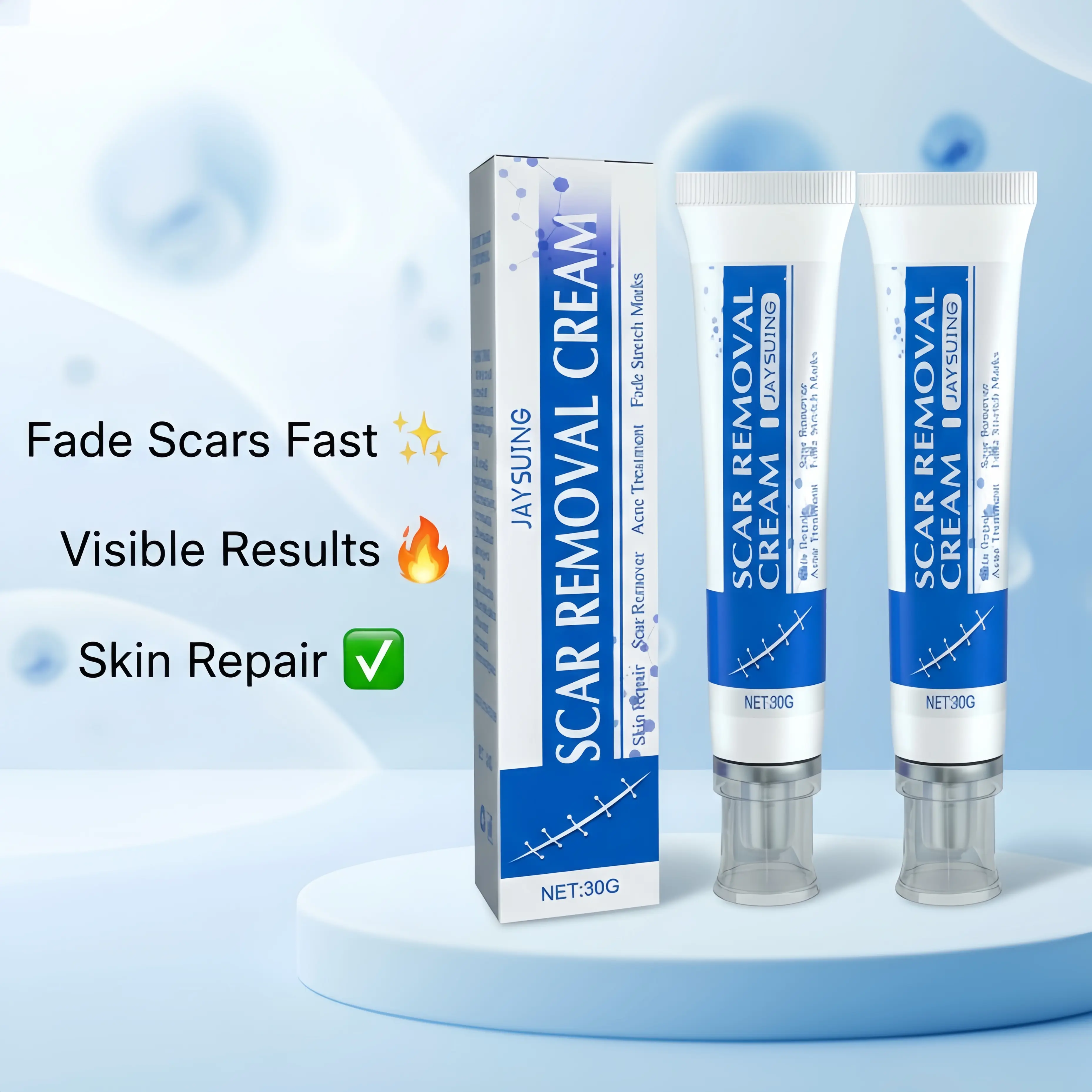 Buy 1 Get 1 Free,Scar Cream,Silicone Scar Gel,Scar Removal Cream,Scar Silicone Gel,Scar Gel,Scar Cream for Surgical Scars and Keloid Bump aftercare