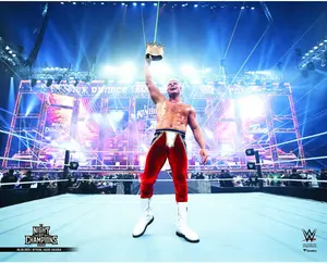 Cody Rhodes WWE Unsigned 2025 King of the Ring Celebration Photograph