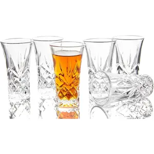 Glasses Heavy Base Shot Glass Cordial Glasses 2 OZ (Set of 6)