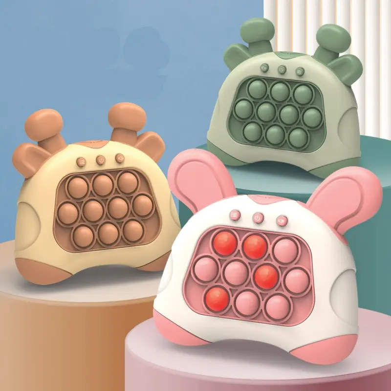 Fast Push Game Cute Animals Version 2nd Generation Portable Fidgeting Game Console Electronic Pop Stress Relief Toy for Adults