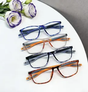 4-Piece Set // Men’s Reading Glasses – Blue Light Blocking Lenses, Clear Vision, Sports Square Frame // Anti-Blue Light Presbyopia Glasses Thoughtful Gift Men’s Sport Style flexible lightweight High Quality Eyewear blue lights glasses men sporty eyeglass