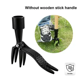 1Pc weeder tool head replacement, weeder removal tool vertical heavy-duty courtyard garden, 4-claw steel head artifact uprooting weeding tool design easy weed removal (no handle) Durable Gardening Tools Garden Equipment