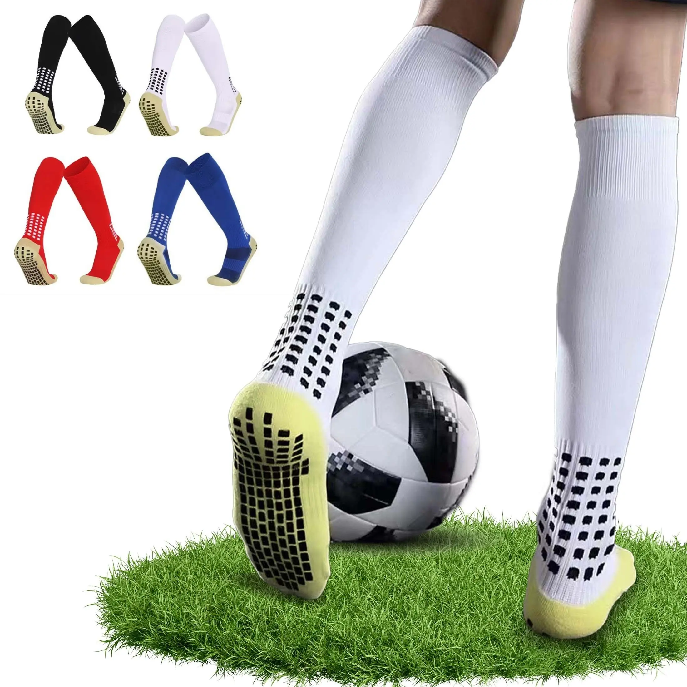 JointlyCreating Non-Slip Breathable Knee-High Sports Socks for Men & Women - Ultimate Support & Comfort for Football Basketball Baseball Cycling Running Hiking Tennis & Skateboarding
