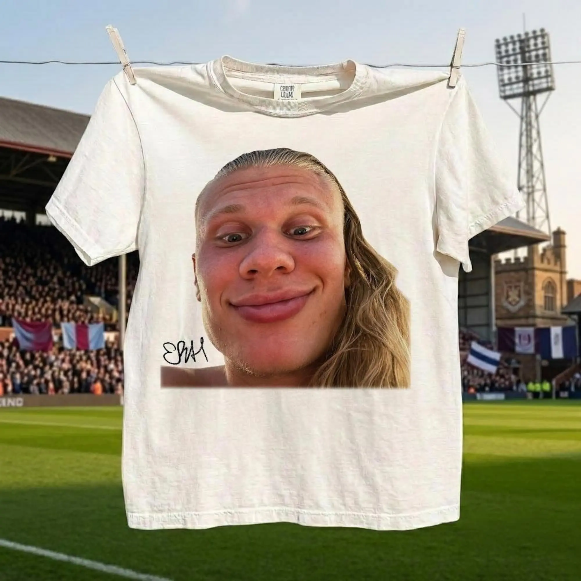 Erling Haaland Smug Face Vintage Comfort Colors Shirt, Erling Haaland Meme Shirt, Perfect Gift For Fans