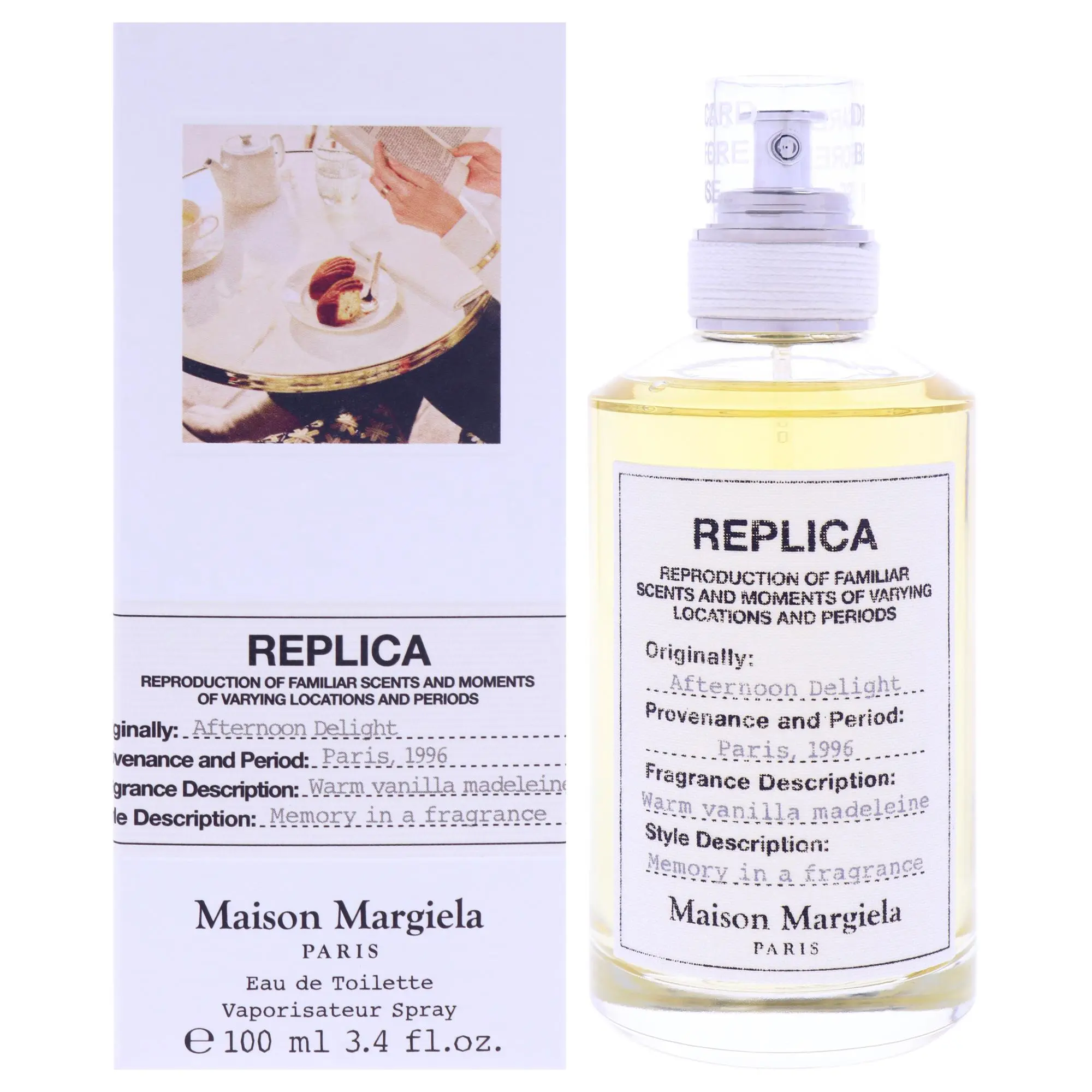 Maison Margiela Replica Afternoon Delight Unisex 3.4 oz EDT Spray - Spray Bottle Fragrance for Beauty & Personal Care