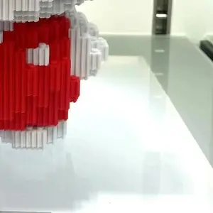 White+Pink+Blue Building Block Set – 3,680 Pcs, Plastic, Storage Drawer, 9.4 × 5.1 × 11 Inches, 1.8 lb, Gift for All Ages