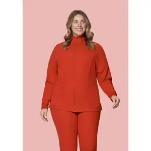 Women's Modern Scrub Jacket Rust