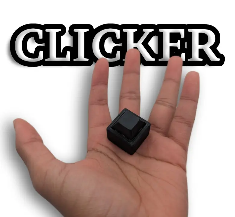 Noodle Prints - 1 Key Fidget Clicker for Stress Relief
