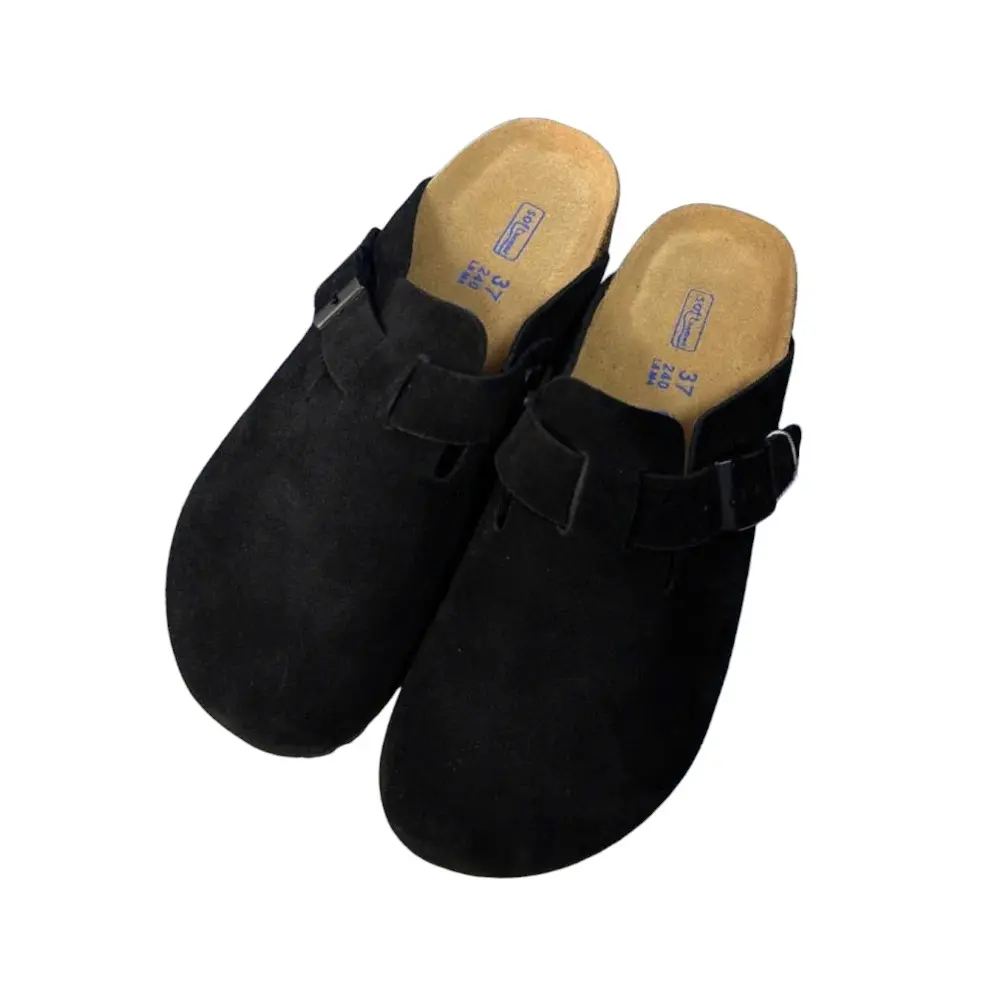 Bikestok Classic style unisex suede slippers, soft, comfortable PU sole Bikestok Classic style unisex suede slippers, soft, comfortable PU sole