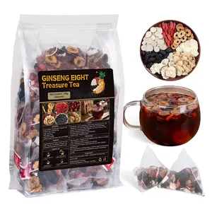 Kidney Tea Formula Ginseng Five Treasure Tea Combination Scented Tea Eight Treasure Tea Red Date Wolfberry Tea Men's Tea Health Tea Mulberry Herbal Formula Health Tea 30bags Organic