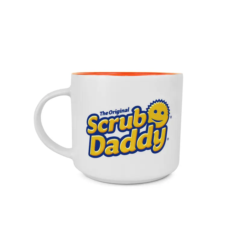Scrub Daddy Logo Ceramic Mug - Reusable Coffee Cup - Drinkware Washable