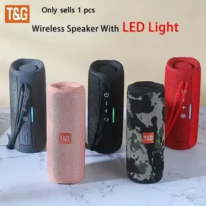 Portable Wireless Subwoofer Radio FM Bluetooth Speaker 10W Powerful Waterproof High Power Sound Box Music PC Woofer Caixa De Som Outdoor Bass TWS Stereo, card slot, USB, AUX wired, Gift with Colorful Lights LED REG Lamp