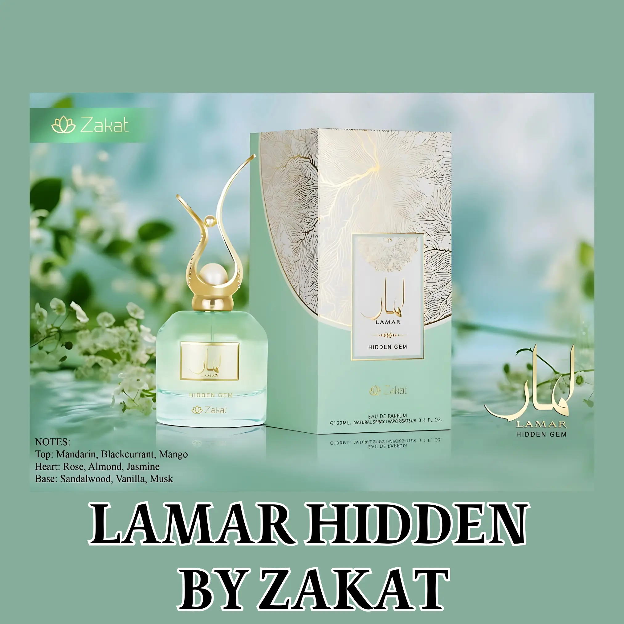 Women Hidden Gem Lamar by Zakat Edu De Perfum 3.4oz