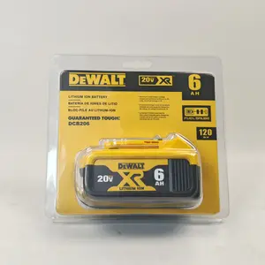 DEWALT DCB206 New upgrade, new packaging 20V MAX XR 6.0Ah Lithium Ion Battery | Single Pack / 2 Pack Combo for All Dewalt 20V Power Tools