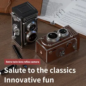 Atmospheric Retro Camera! Double-lens Design, Car Ornament & Valentine’s/Festival Must-have! Portable Vintage Camera