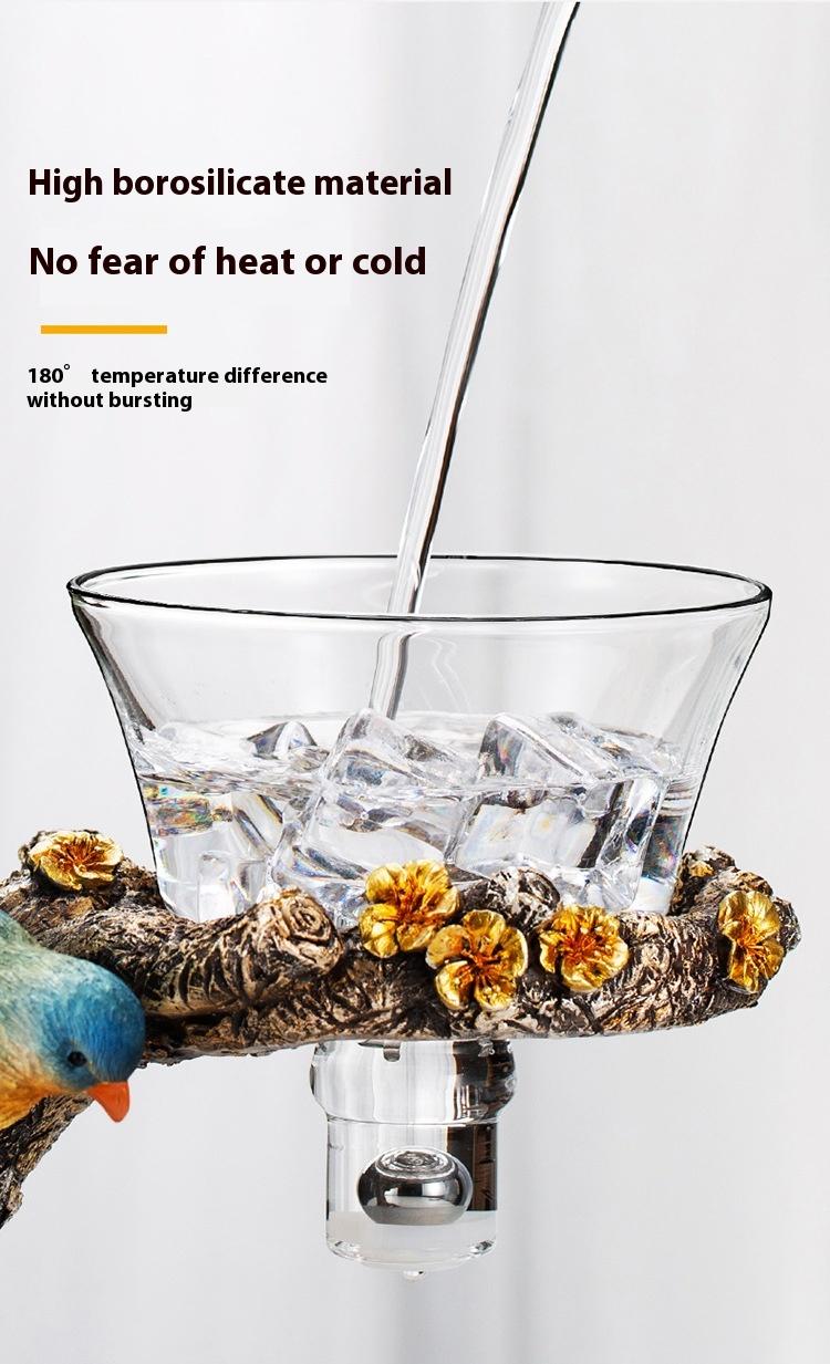 Semi-Automatic Teaware Suit Magnetic Suction Glass Tea Maker